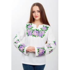 Beads Embroidered blouse "Purple Marvel"